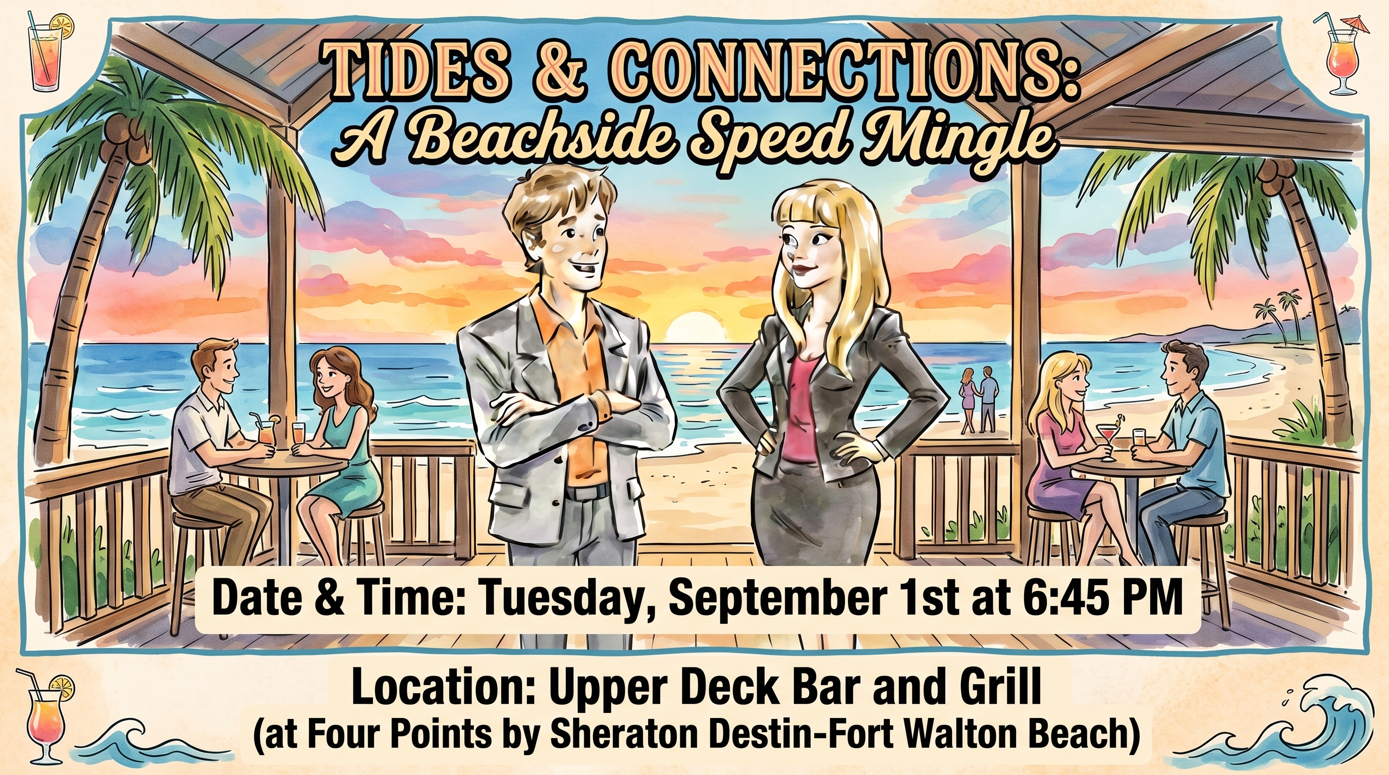 Tides & Connections: A Beachside Speed Mingle